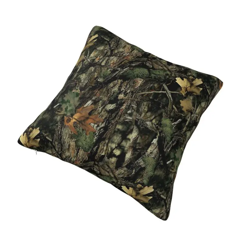 Custom Mossy Oak Tree Camouflage Camo Pattern Luxury Throw Pillow Cover Car Cushion