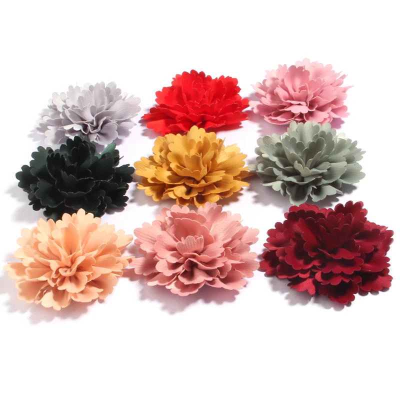 

120Pcs 6.5cm 2.55" Hair Flower Flower Accessory Hair Accessories DIY Accessory Wedding Decoration Flower No Hairclip Hair Bow