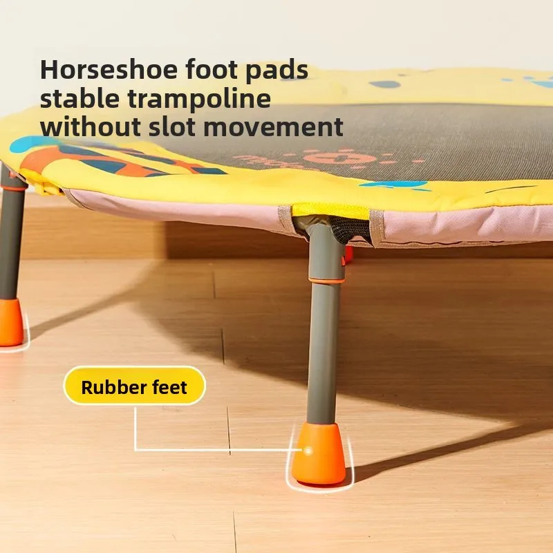 Trampolín doméstico para niños, interior, bebé, familia, pequeño, elástico, frotado, cama para saltar, reducción de ruido, reducción de sonido firme