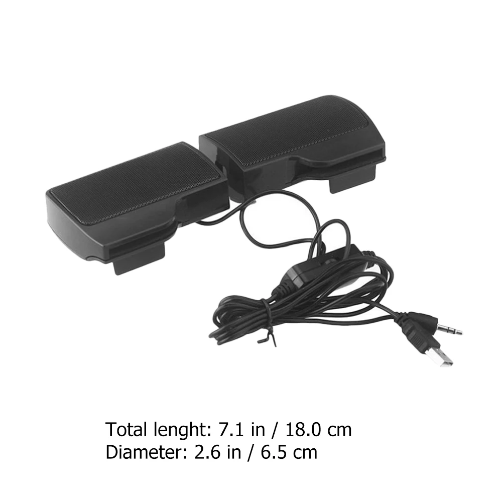 

USB Computer Speaker Clip-on Stylish Compact Audio Sound Box Desktop Music Speaker Portable Office Laptop Mp3 Mp4 Compatible