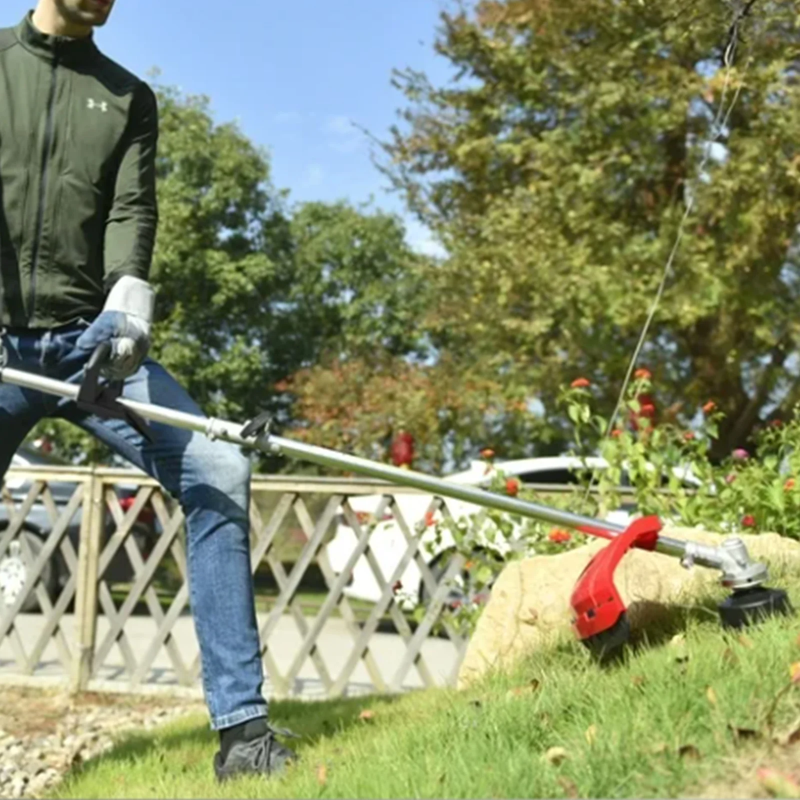 Weed Eater a gas a 4 tempi 31cc 15lb 13 pollici Trimmer ad albero dritto Cordless Weed Wacker Light ad alta potenza per prati e cura del giardino