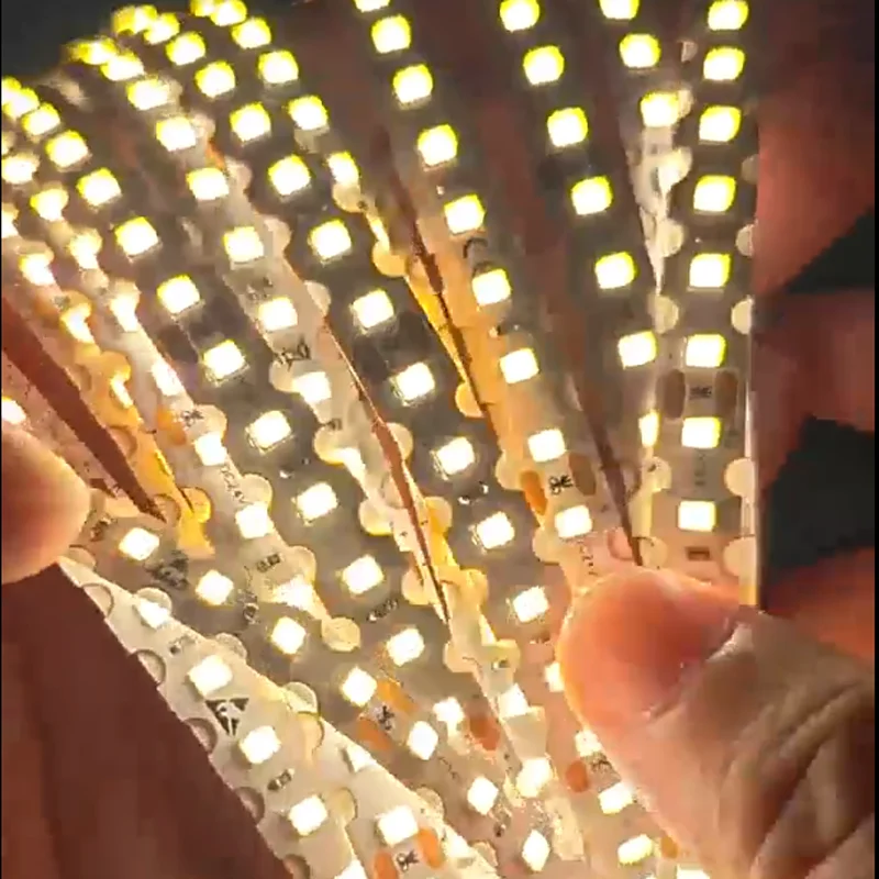 10m 24v 8mm Bright S Shape Flexible Zigzag Soft LED Strip CCT Dual Three Color 15w/m 144 LEDS 192 LED/M 3000k 3500k 4000k 6000k