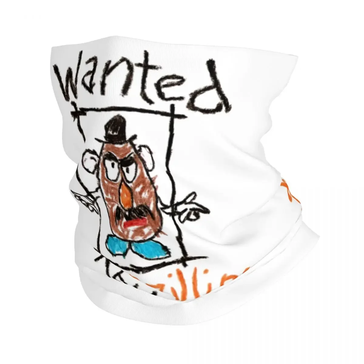 Wanted Mr Potato Bandana Neck Cover Printed Motorcycle Club Andy Film Wrap Scarf Cycling Face Mask Hiking