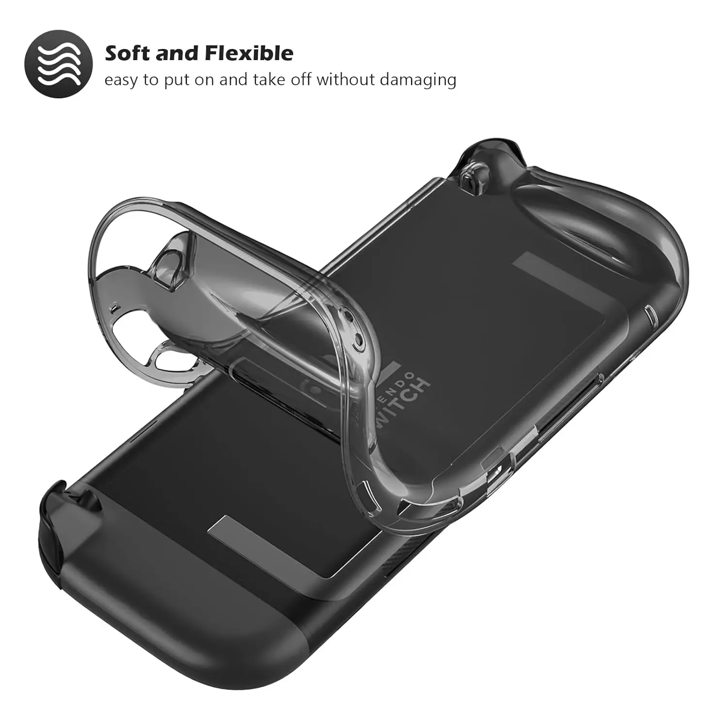Schutzhülle für Switch 2 (2025), NS 2, TPU-Schutzhülle, kratzfest, stoßdämpfend, ergonomisches Griffdesign für NS2 – Detail 8