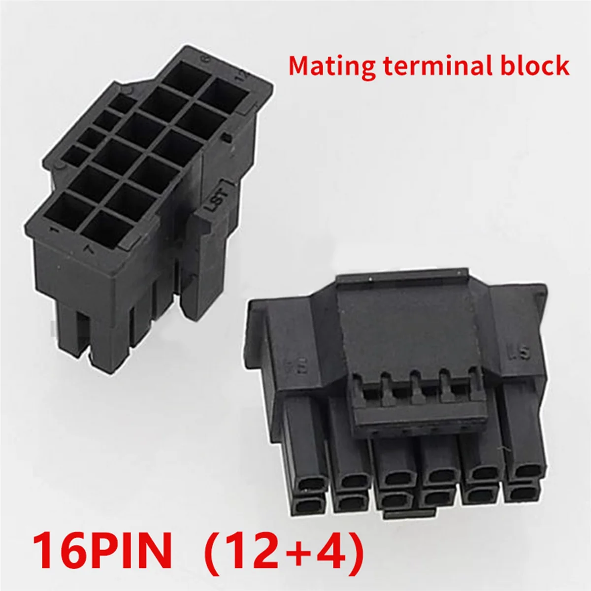 10Pcs PCIe 5.0 12VHPWR 16Pin 12+4Pin Male GPU Power Cable Connector with Terminal Pins