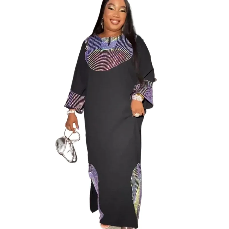 

African Dress For Women Plus Size Print Long Wedding Party Dress Evening Gowns Traditional Dashiki Clothing Kaftan Robe