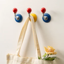 【Epeiushome】 wall magnetic hook Nordic ceramic ball creative living room wall decoration nail free hook