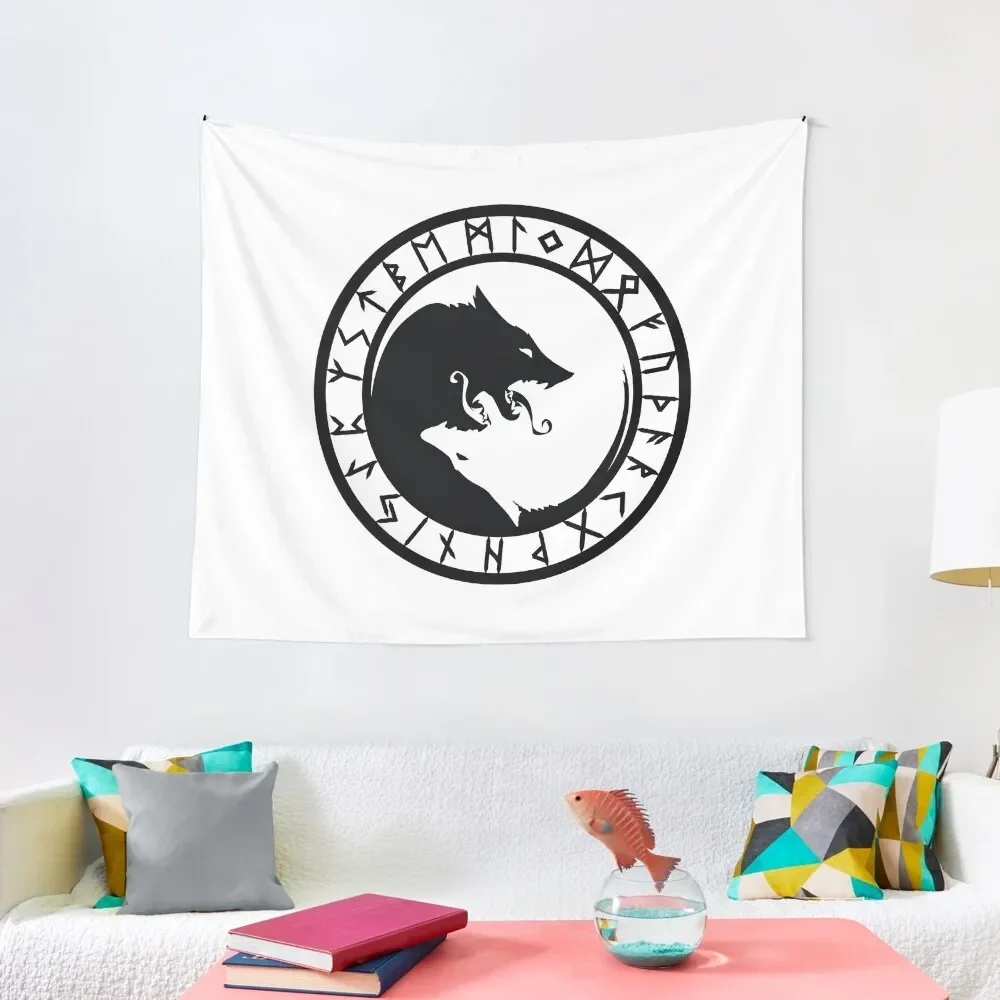 

Fenrir /// Rune Circle (Variant I) Tapestry Wall Decoration Items Wall Art Tapestry