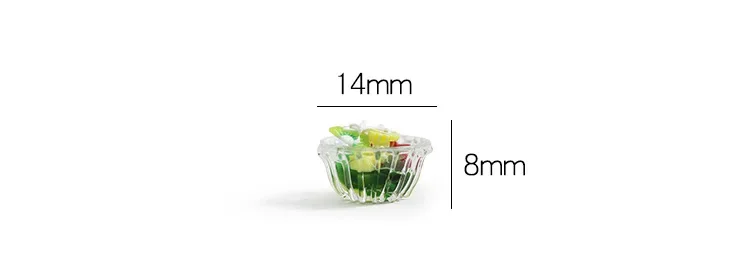 1/6 1/12 casa de bonecas mini tigela de salada de frutas vegetais decoração casa de bonecas acessórios cozinha comida em miniatura meninas brinquedos modelo