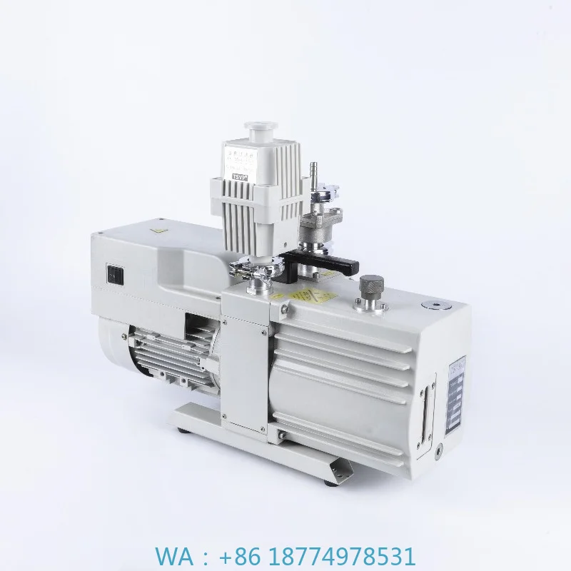 Small Portable Two Stage Rotary Vane Vacuum Pump T16D High Pressure Aluminum Alloy Assembly for Laboratory Scenarios