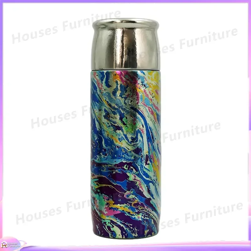 Pure Titanium Thermos Double Wall Vacuum Insulated Flask 6-12H Heat Cold Retention BPA Free No Heavy Metals Portable Water