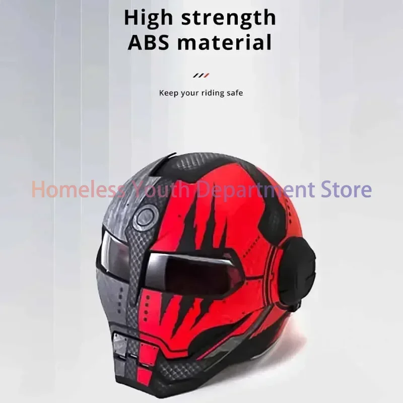 Motorcycle Helmet Biker Full Face Moto Helmets Wear-Resistant Supplies Breathable Head Protection Anti-Fall Motocross Kask M-XL