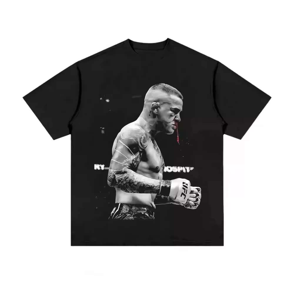UFC Star Bedrucktes Baumwoll-T-Shirt 2026 Neuer Y2k-Modestil Unisex Herren Damen Lässige Sommer-Streetwear Kurzarm-Oberteile – Detail 3