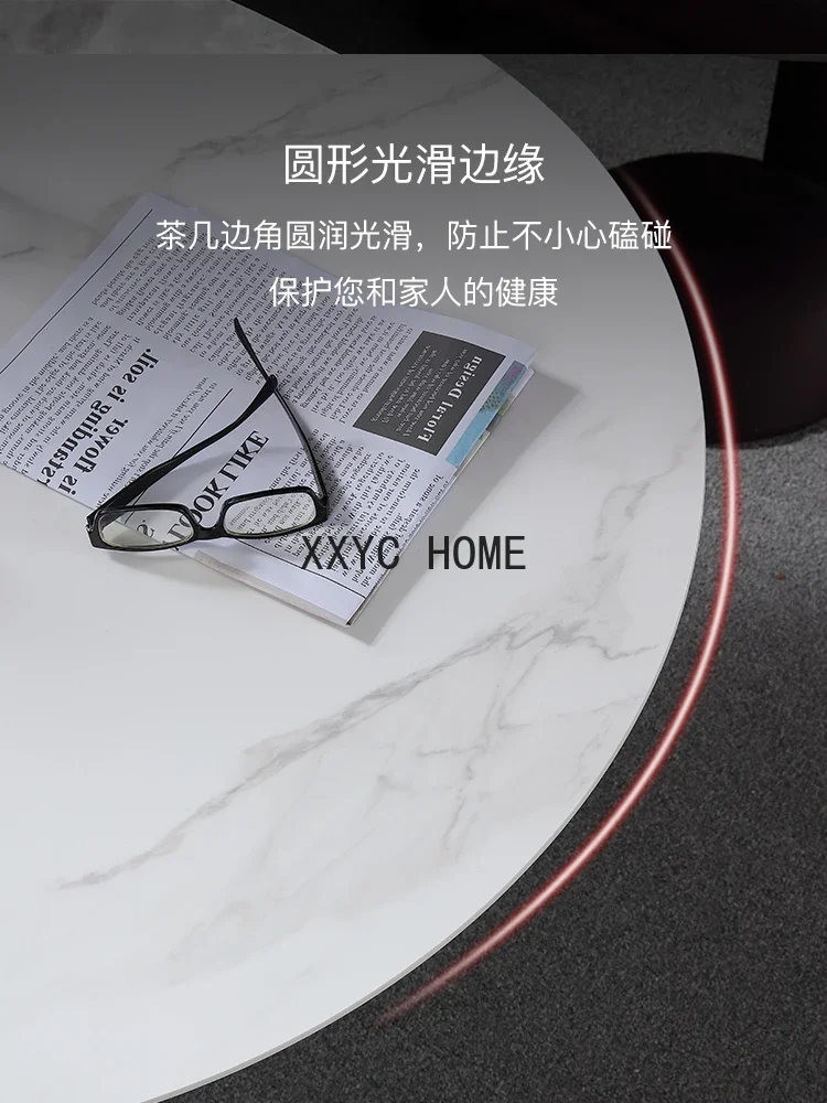 Picture 5: Coffee Table round Tea Table Size round Combination Light Luxury Modern Coffee Table
