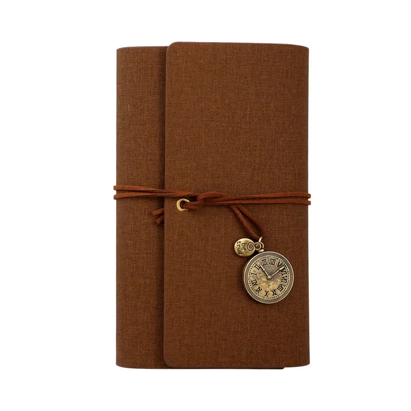 New Retro Strap Hand Ledger Loose-leaf Detachable Net Red Hand Ledger Cute Japanese Simple Literary College Student Notebook
