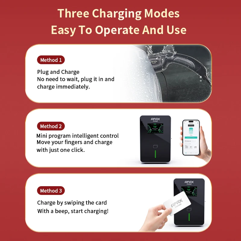 Type1/Type2/GBT EV Charger 7KW/11KW/22KW 5M Adjustable Electric Vehicle Charging Station Wallbox EV Car Charger