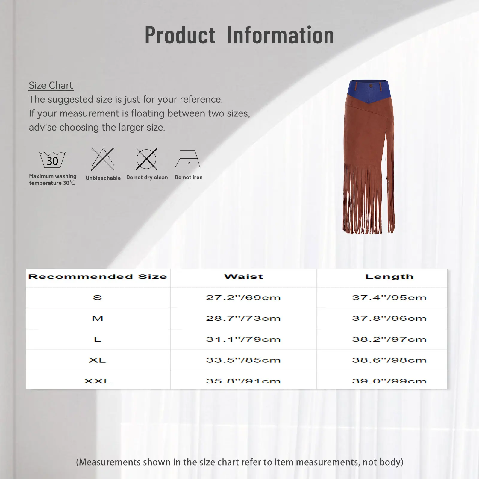 Frauen Cowgirl Quaste Faux Wildleder Midi Röcke Patchwork Fransen Seitensplit Langer Rock für Jazz Musik Festival Raves Party Kleidung