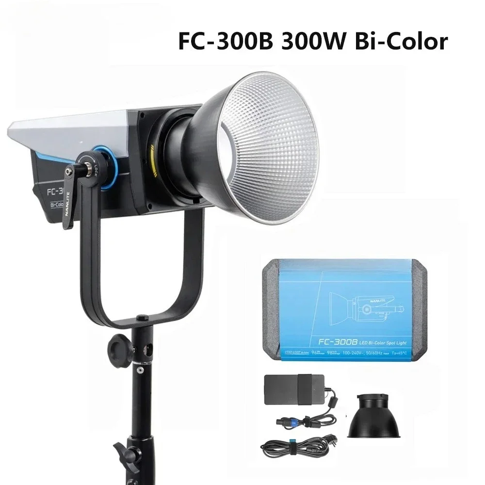 

Nanlite 300W FC-300B Bi-Color LED Spotlight Led Photography Light 350W 2700K-6500K AC100-240V