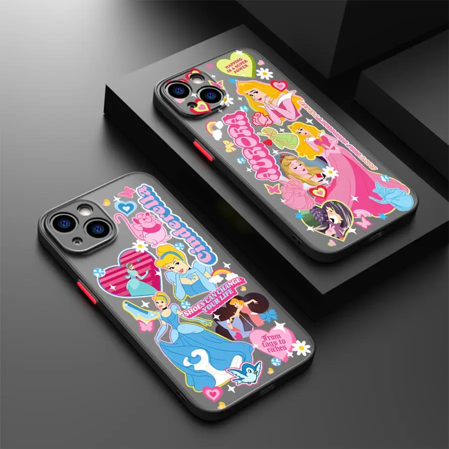 

Disney Aurora Cinderella Case for iPhone 17 Pro Max 15 XS XR Air 16 Plus 7 8 SE 13 Mini 12 11 17e 14 Back Phone Cover