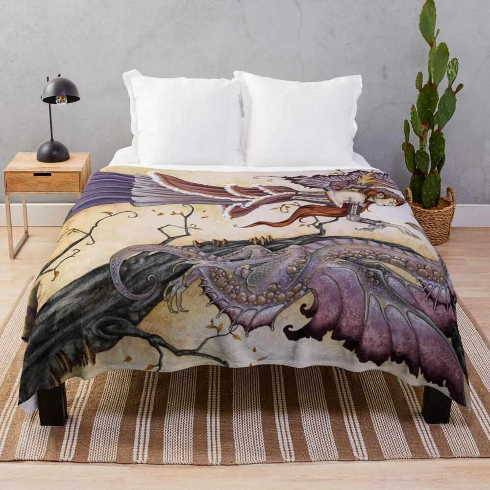 The Dragon Charmer Throw Blanket Sofa Throw cosplay anime Sleeping Bag Luxury Throw Blankets