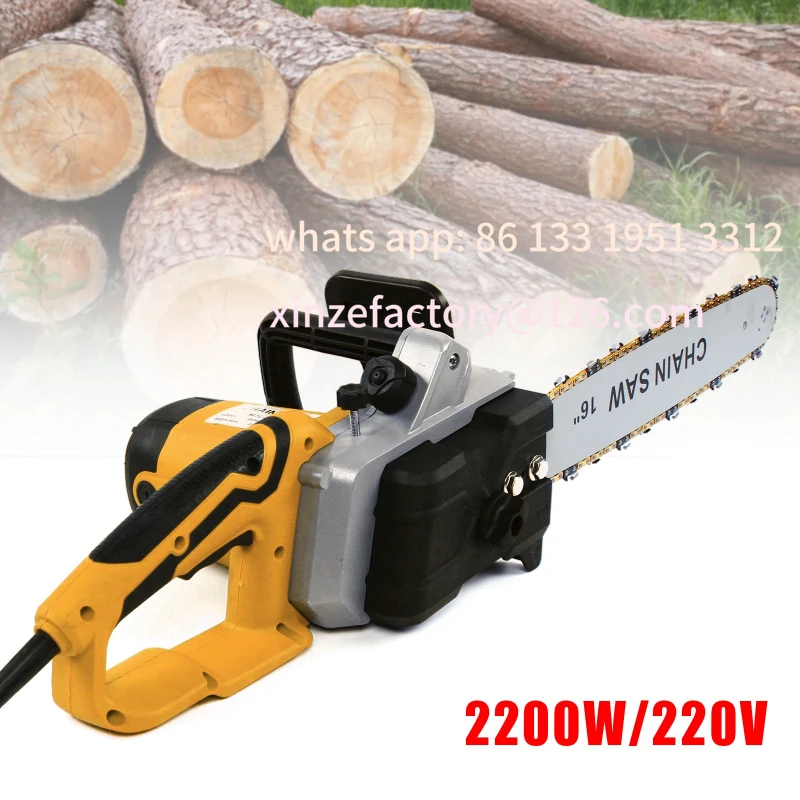 

Customizable 16" Lightweight Corded Electric Chainsaw Adjustable Chain Woodworking Tool for Wood Cutter