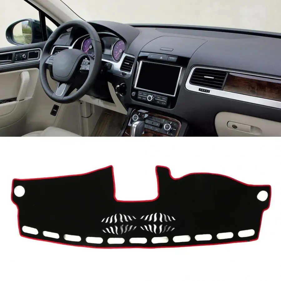 Car Dashboard Avoid Light Pad Cover Instrument Platform Mat Fit for VW Touareg 2011-2016 high quality accessories oto aksesuar