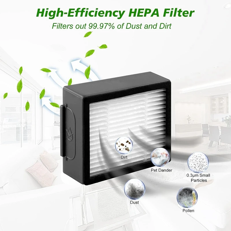 1 комплект сменных аксессуаров, подходящих для пылесосов Irobot Roomba I7 I7+ I3 I3+ I4 I6 I6+ I8 I8+/Plus E5 E6 E7 J7 I, E & J Series