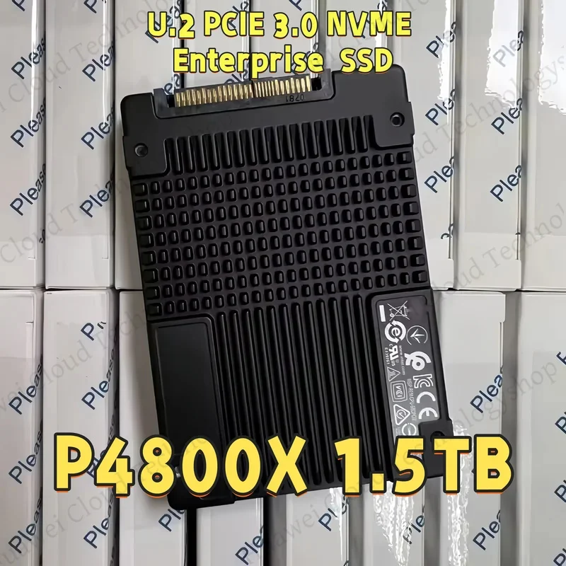 محرك أقراص الحالة الصلبة الأصلي P4800X بسعة 375GB و750GB و1.5TB من نوع U.2 طويل العمر للمؤسسات، محرك أقراص الحالة الصلبة U.2 PCIE3.0 NVME جديد