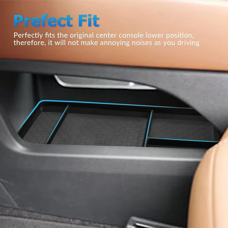 Center Console Organizer Tray For Nissan Pathfinder 2022-2024 Armrest Lower Secondary Storage Box Accessories