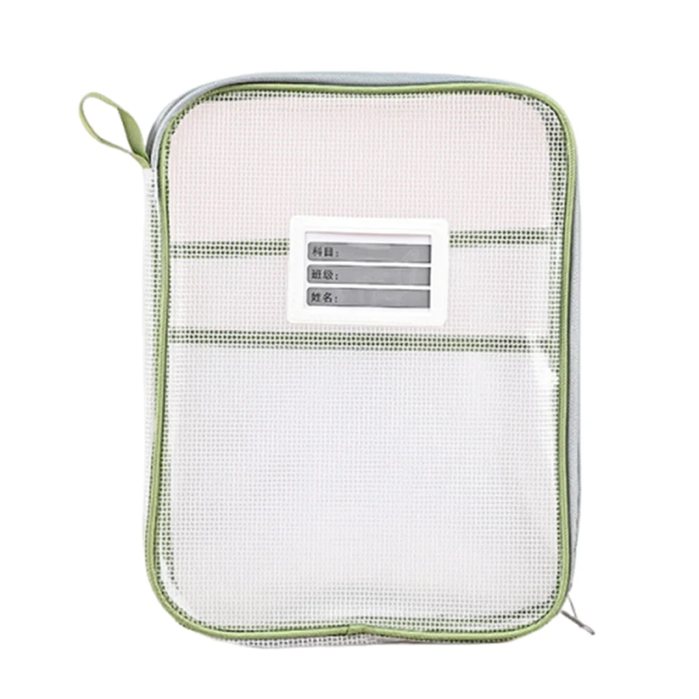 

Test Preparation Bag A4 Test Paper Storage Bag Large Capacity Zipper Transparent File Bag Thickened PVC File Folder Bag Students