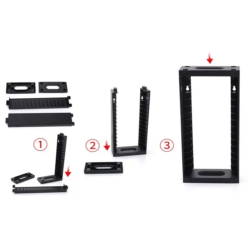 【مفاجأة】حامل تخزين الألعاب المضيف على الحائط لقرص الأقراص المضيفة لجهاز PS5 لأجهزة PS4 DVD لألعاب بلاي ستيشن