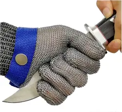 Cut Resistant Stainless Steel Gloves Working Safety Iron Gloves Metal Mesh Anti Cutting Protection Work Glove For Butcher Worker