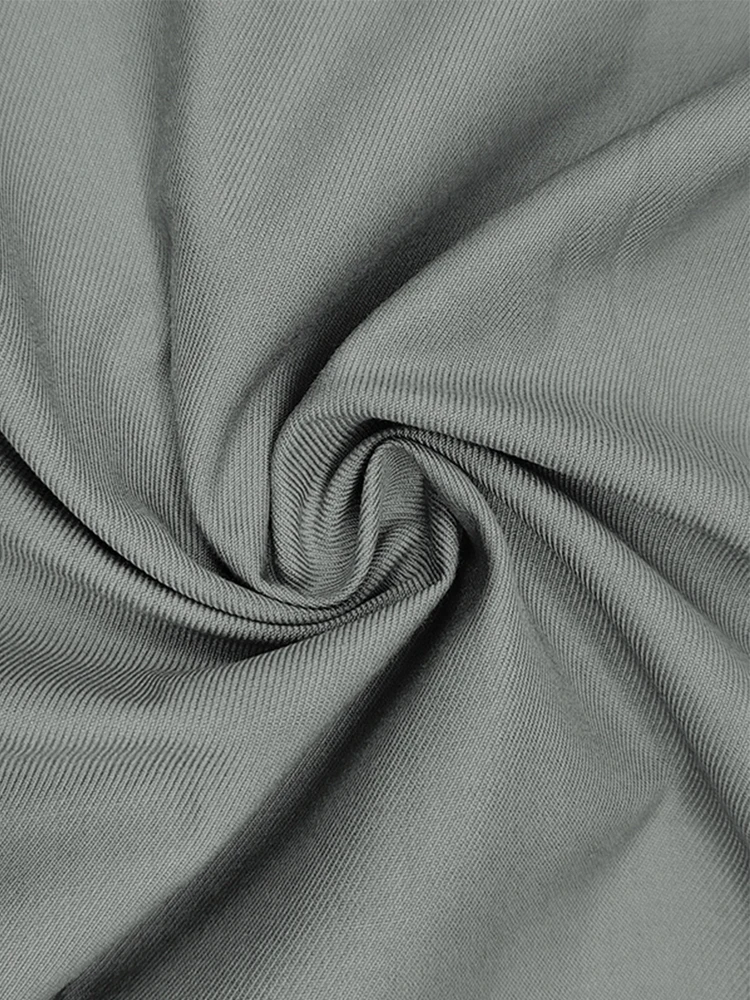 النمط البريطاني رمادي القفز الدعاوى النسائية مكتب قطعة واحدة ملابس عادية أنيقة التلبيب واسعة الساق مطوي حللا الإناث