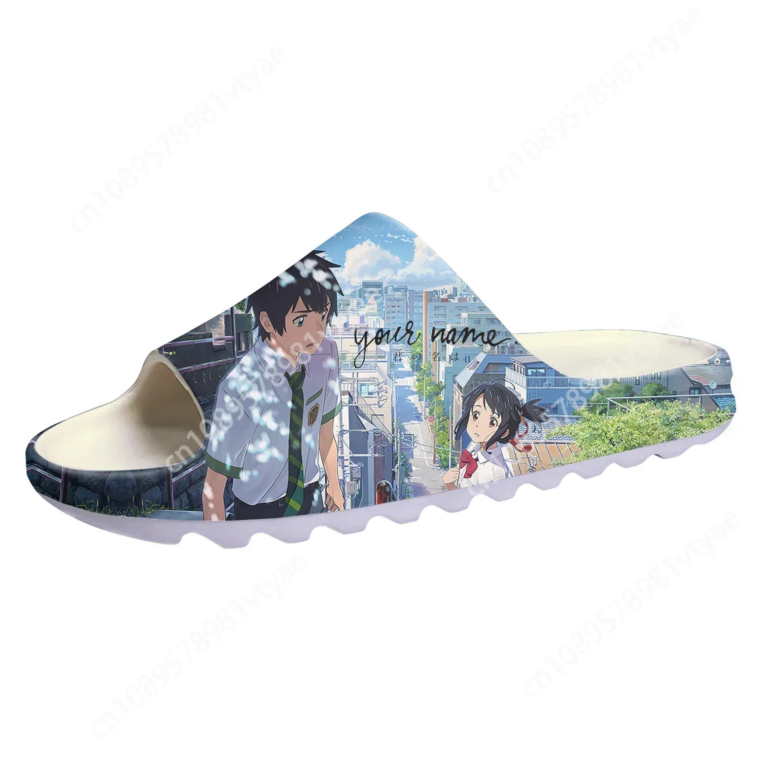 Re:Zero Soft Sole Sllipers Emilia Mens Womens Teenager Home Clogs Anime Step In Water Shoes On Shit Cartoon Customize Sandals