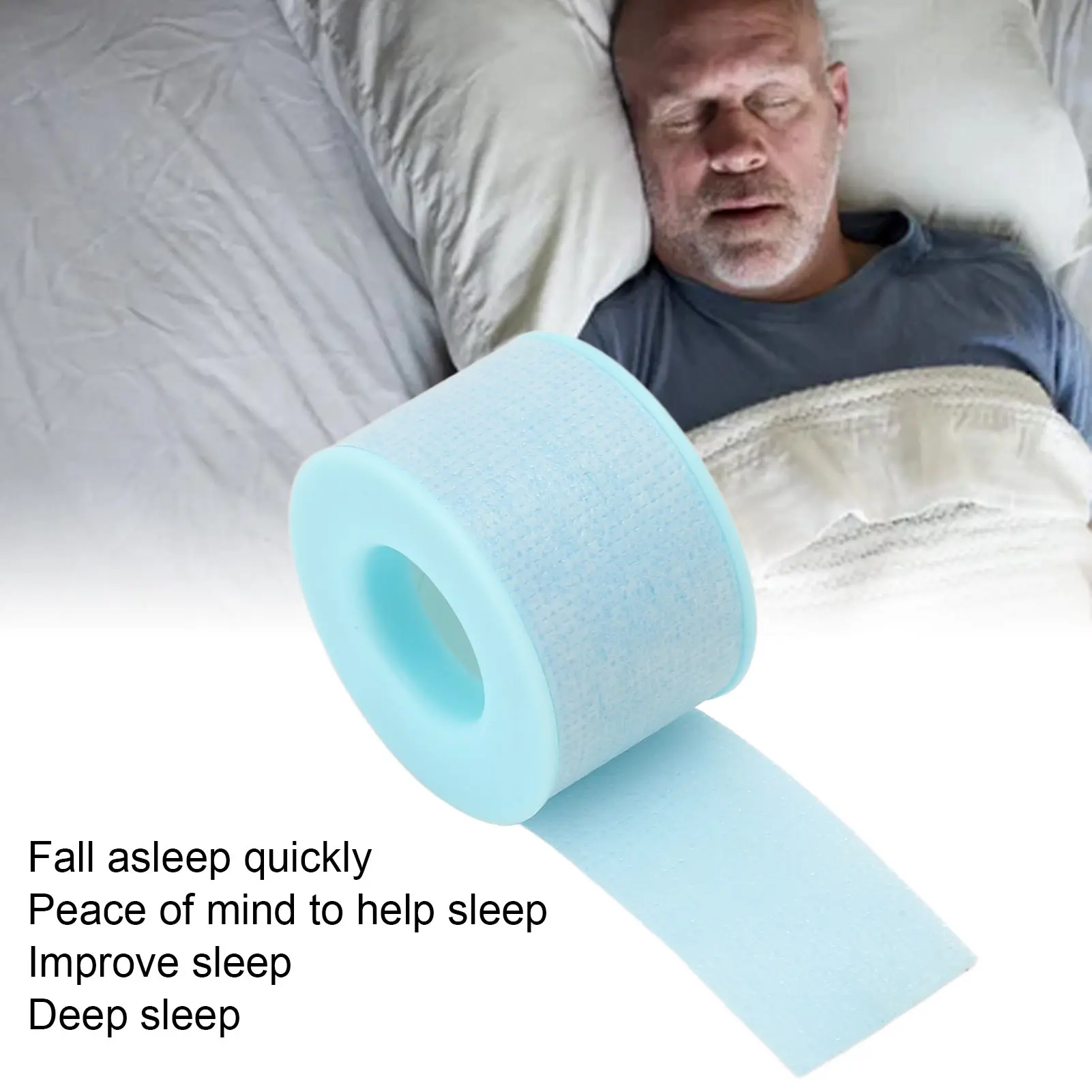 Sleeping Mouth Tape Gentle  Breathable Large 11.8ft Nasal Breathing Mouth Roller Tape for Better Sleeping for Office