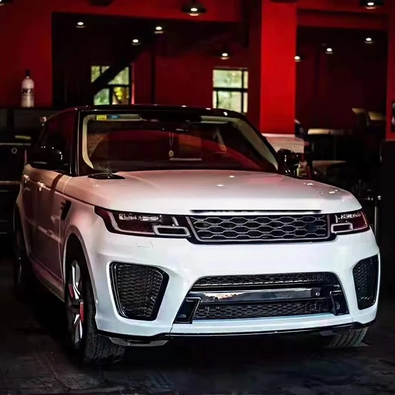 

Комплект обвеса SVR Model Body Kit включает передний и задний бамперы с фарами, боковые пороги для Sport L494.