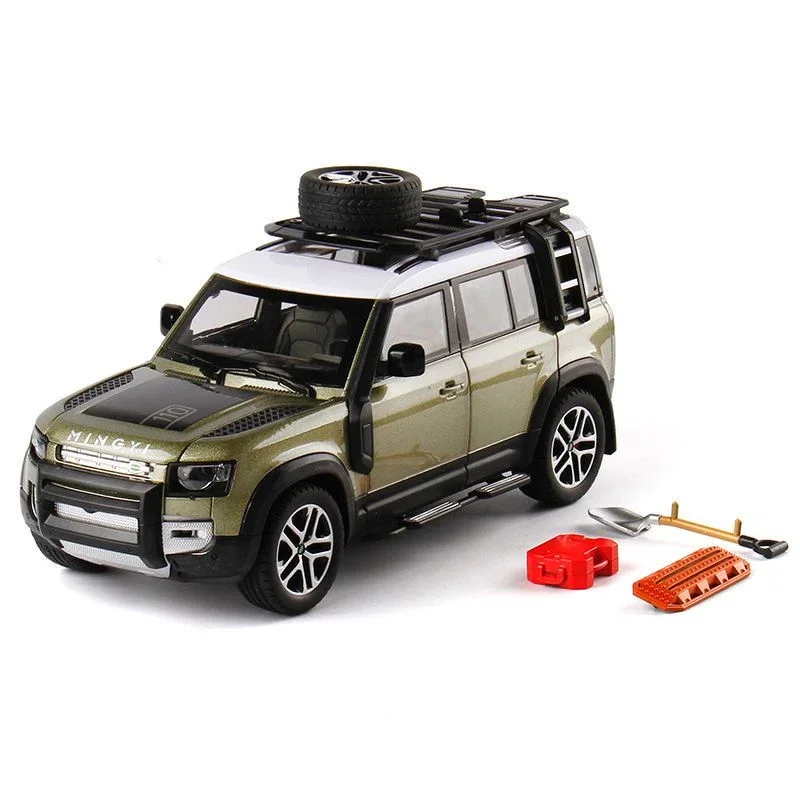 2022 جديد 1/24 لاند روفر ديفندر سبيكة سيارة نموذج دييكاست لعبة معدنية على الطرق الوعرة المركبات نموذج سيارة محاكاة جمع الهدايا