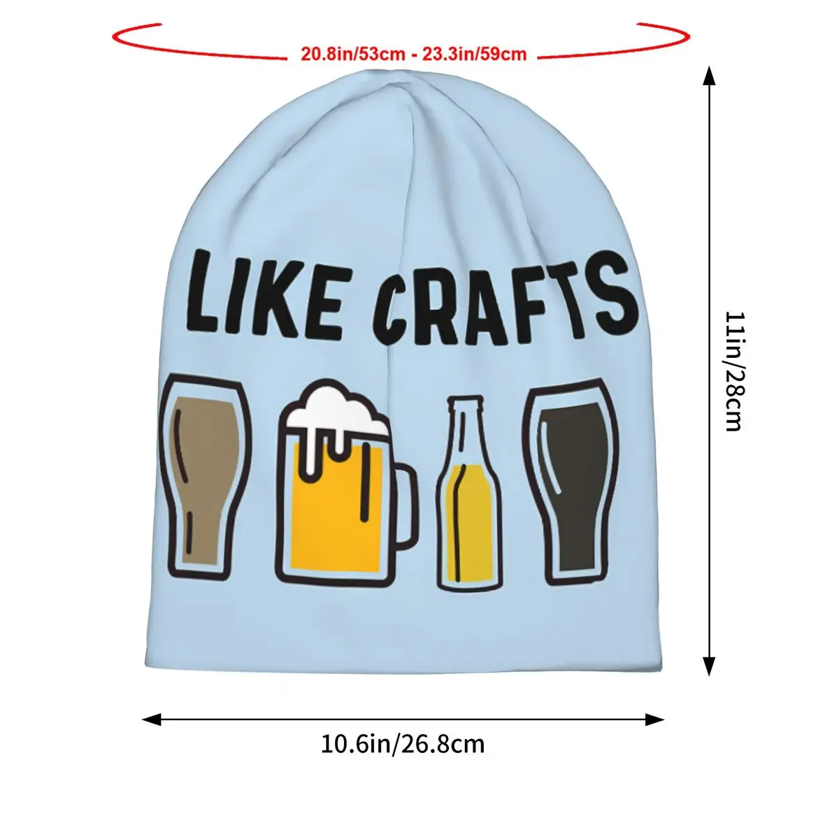 Like Beer Bonnet Fashion Thin Skullies Beanies Caps For Men Novelty Hats