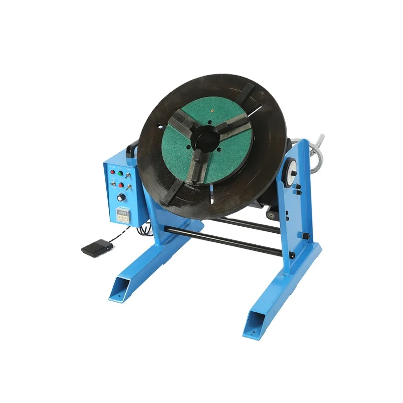 50kg load welding rotary table, CNC automatic turntable with stepper motor and torch handle