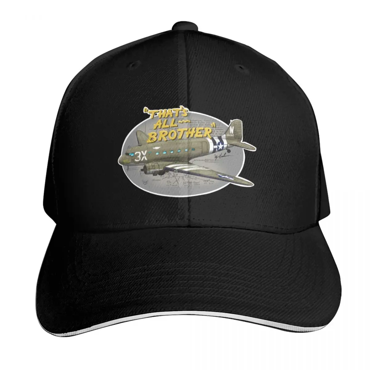 dc-3 that's all brother commemorative air force Baseball Cap Men Women Casual Summer Sport Sun Cap