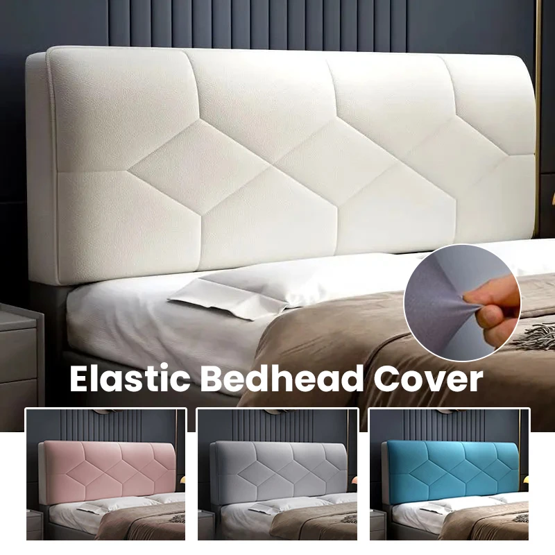 Elastic All-inclusive Diamond-Texture Bedhead Cover Waterproof Technology Cloth Thick Quilted Padded Bedside Headboard Cover