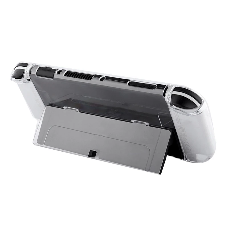 สําหรับสวิทช์ Oled Crystal Case พร้อม Standswitch Oled มัลติฟังก์ชั่นแบบพกพาแยกขาตั้งทนทานติดตั้งง่าย A