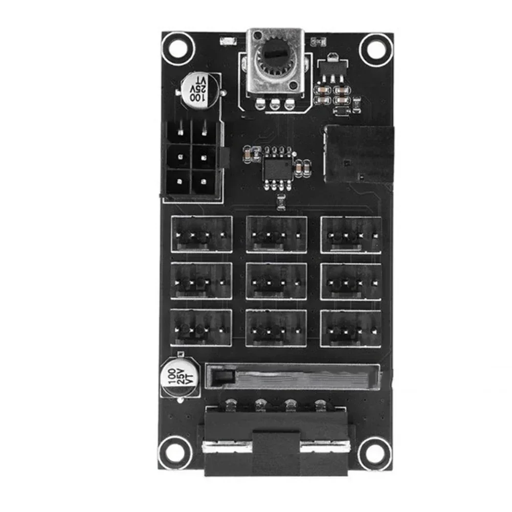 Computer Case For PWM High-speed Fan Controller, 9-channel Fan Hub Controller  For Test Measurement Tool Accessory