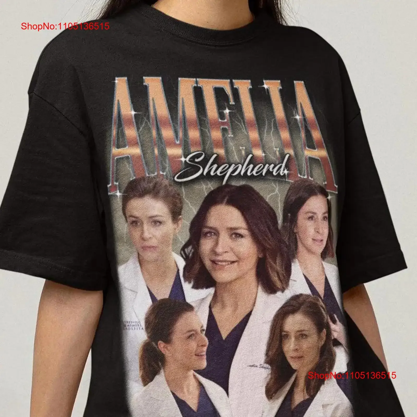Amelia Shepherd T Shirt sweaT vintage Washed Stylish Slightly Comfortable Soft Versatile Unisex Casual Stretched streetwear