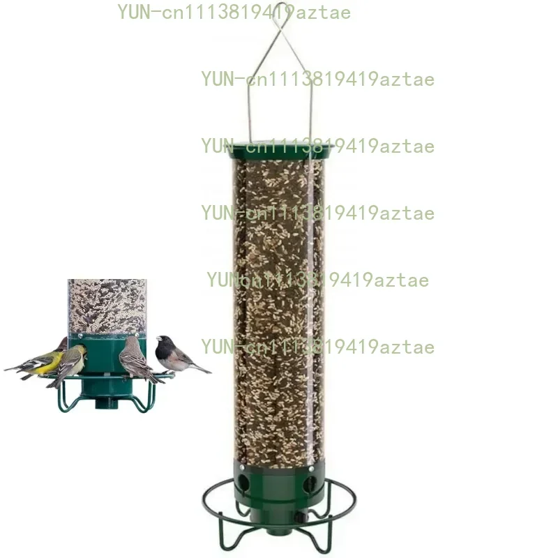 Hanging Wild Bird Feeder Weight Activated Rotating Squirrel Proof Outdoor Garden Yard Tree Mounted Automatic Bird Feeding