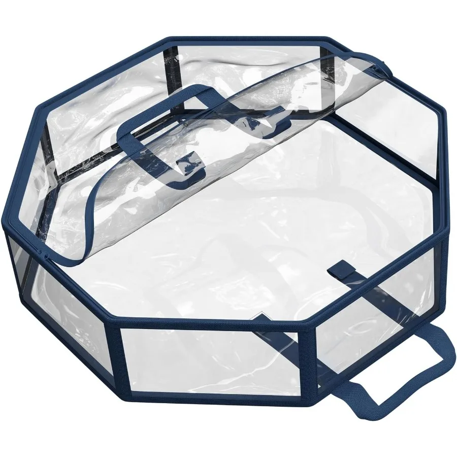 الموقد هاربور إكليل تخزين الحاويات واضح عيد الميلاد إكليل حقيبة التخزين المزدوج سستة ومقابض 36 قسط إكليل تخزين Org