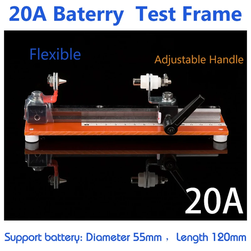 Fiexible Adjustment 18650 Test Frame Rack 26800 Lithium Battery 32650 Fixture 21700 Capacity 20A Battery test Tool