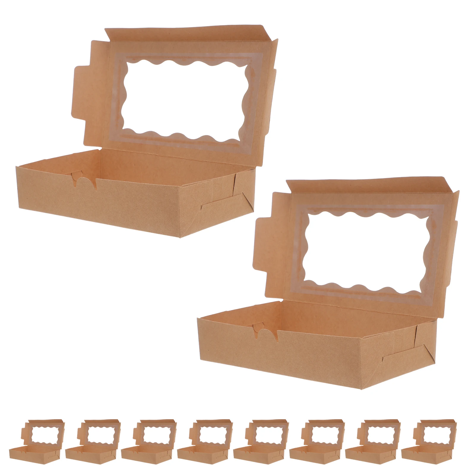 

50 Pcs Packing Box Macaron Packaging Boxes Mini Cake Bakery Donut Containers Storage