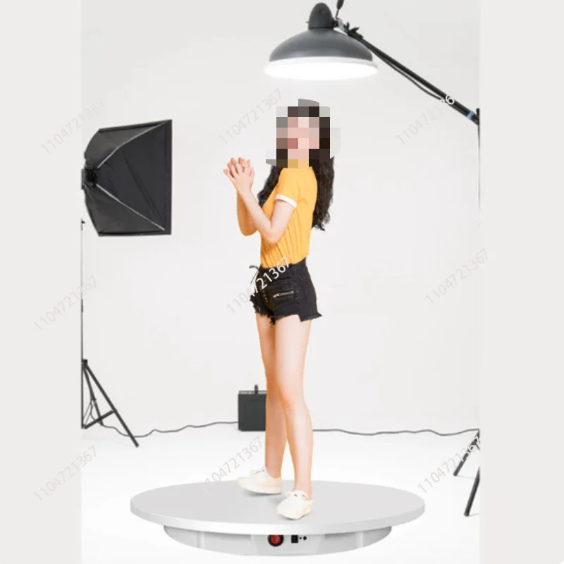 42/52/60CM Remote Control Rotating Turntable 100KG Load 360° Mute Exhibition Rotation Table Electric Photography Display Stand