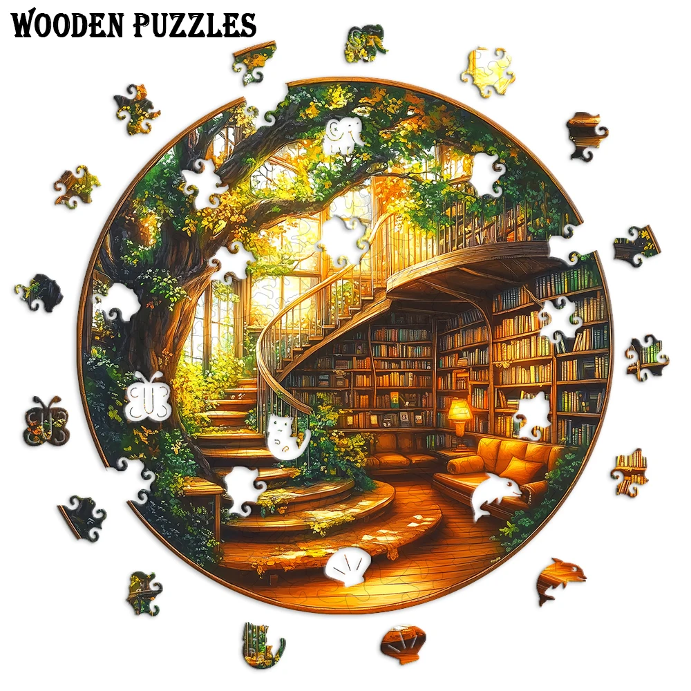 

Adult Wooden Puzzle - Unique Animal Shaped Puzzle - Tree of Life Butterfly Puzzle - Creative Gift for Teenagers and Adults